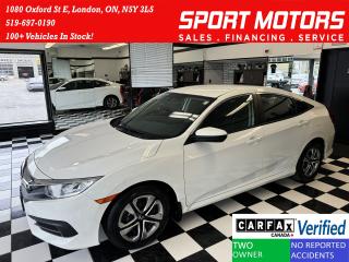 Used 2018 Honda Civic LX+New Tires+ApplePlay+A/C+Camera+CLEAN CARFAX for sale in London, ON