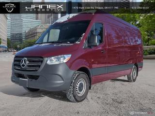 Strong and sturdy, our 2023 Mercedes-Benz Sprinter Cargo 2500 High Roof Van with a 170 Inch Wheelbase in Velvet Red is always ready to get down to business! Powered by an impressively strong TurboCharged 2.0 Litre 4 Cylinder that offers 188hp paired with a 9 Speed Automatic transmission so you can pull with confidence to match an upsized GVWR. Also enjoy composed handling in this Rear Wheel Drive van that represents your business well with its dynamic lines, bold proportions, and precisely contoured headlights, all complemented by helpful equipment like a passenger-side sliding door with an extended track.    Inside our Cargo 2500, theres an incredible amount of rear space thats easy to upfit to meet your exact demands. To keep you comfortable, you can rely on the supportive seating, tilt-and-telescoping steering wheel, air conditioning, and heat-insulating glass that youll really appreciate on sunny days. Stay in tune and connected every day with Bluetooth®, a 5.8-inch central display, and a five-speaker AM/FM/USB/AUX sound system.     Mercedes-Benz lets you meet your daily challenges with peace of mind knowing youre safeguarded by a rearview camera, crosswind assistance, and a load-adaptive electronic stability system. Our Sprinter is engineered to bring an extraordinary level of safety, performance, and cost-efficiency to owners just like you! Save this Page and Call for Availability. We Know You Will Enjoy Your Test Drive Towards Ownership!