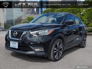Take a seat behind the wheel of our great looking 2019 Nissan Kicks S Compact thats bold and ready to rock in Super Black! Powered by an efficient 1.6 Litre 4 Cylinder that offers 125hp while connected to a seamless CVT for easy passing. Our Front Wheel Drive SUV offers approximately 6.7L/100km on the open road and offers easy maneuverability along with a sporty flair that helps you master each mile with confidence.    Open the door to find the well-thought-out S cabin is surprisingly spacious and seats five and includes everything you need, such as power mirrors, air conditioning, a trip computer, a rear camera, and a tilt steering wheel. Crank up your tunes on an AM/FM/CD audio system with an auxiliary input jack, or stay safely connected via Bluetooth® as you confidently cruise the road in your hatchback.    Nissan offers ABS, front-seat side airbags, side curtain airbags, and stability/traction control to keep you out of harms way. Drivers like you agree that this dynamic blend of efficiency, spaciousness, maneuverability, and flat-out fun cant be beaten! Get behind the wheel of our Kick S to see what it can do for you! Save this Page and Call for Availability. We Know You Will Enjoy Your Test Drive Towards Ownership!