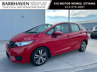 Just IN... 2017 Honda Fit EX with Ultra Low KMs. Some of the Feature Options included in the Trim Package are 1.5L L4 DOHC 16-valve i-VTEC Engine, Continuously variable transmission, 16-inch alloy wheels, Power Sunroof, Display audio system, Multi-angle rearview camera with dynamic guidelines, AM/FM/CD stereo radio, Bluetooth Wireless Technology with streaming Audio, USB device connectors, Air conditioning, Steering wheel mounted cruise control, Steering wheel mounted illuminated audio controls, Heated front seats, 60/40 split 2nd-row magic seat, Leather-wrapped steering wheel, Eco assist system, Maintenance minder system & More. The Fit includes a Clean Car-Proof Report Free of any Insurance or Collison Claims. BONUS Accessory includes a Remote Auto Starter. The Honda has undergone a Complete Detail Cleaning and is all Ready for YOU. Nobody deals like Barrhaven Jeep Dodge Ram, come and see us today and we will show you why!!