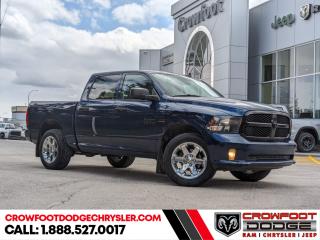 <b>Aluminum Wheels,  Fog Lamps,  Rear Camera,  Cruise Control,  Air Conditioning!</b><br> <br> Welcome to Crowfoot Dodge, Calgarys New and Pre-owned Superstore proudly serving Albertans for 44 years!<br> <br> Compare at $38995 - Our Price is just $36995! <br> <br>   This 2020 Ram 1500 Classic is the truck to have, thanks to its incredible powertrain and a well-appointed interior. This  2020 Ram 1500 Classic is fresh on our lot in Calgary. <br> <br>The reasons why this Ram 1500 Classic stands above its well-respected competition are evident: uncompromising capability, proven commitment to safety and security, and state-of-the-art technology. From its muscular exterior to the well-trimmed interior, this 2020 Ram 1500 Classic is more than just a workhorse. Get the job done in comfort and style while getting a great value with this amazing full size truck. This  Crew Cab 4X4 pickup  has 112,319 kms. Stock number 10688 is blue in colour  . It has a 8 speed automatic transmission and is powered by a  395HP 5.7L 8 Cylinder Engine.   <br> <br> Our 1500 Classics trim level is ST. This highly capable Ram 1500 Classic ST is a serious work truck that comes well equipped with heavy-duty shock absorbers, electronic stability control and trailer sway control, ParkView rear back-up camera, easy to clean vinyl floors, cruise control, air conditioning, a touchscreen infotainment hub with radio 3.0 and a USB port, automatic headlights, power windows, power doors, and more. This vehicle has been upgraded with the following features: Aluminum Wheels,  Fog Lamps,  Rear Camera,  Cruise Control,  Air Conditioning,  Power Windows,  Power Doors. <br> <br/><br> Buy this vehicle now for the lowest bi-weekly payment of <b>$240.98</b> with $0 down for 96 months @ 7.99% APR O.A.C. ( Plus GST      / Total Obligation of $50125  ).  See dealer for details. <br> <br>At Crowfoot Dodge, we offer:<br>
<ul>
<li>Over 500 New vehicles available and 100 Pre-Owned vehicles in stock...PLUS fresh trades arriving daily!</li>
<li>Financing and leasing arrangements with rates from prime +0%</li>
<li>Same day delivery.</li>
<li>Experienced sales staff with great customer service.</li>
</ul><br><br>
Come VISIT us today!<br><br> Come by and check out our fleet of 80+ used cars and trucks and 130+ new cars and trucks for sale in Calgary.  o~o