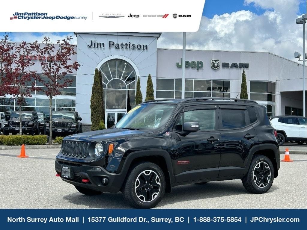 Used 2015 Jeep Renegade TRAILHAWK**REMOVABLE TOP**LOW KMS for Sale in Surrey, British Columbia