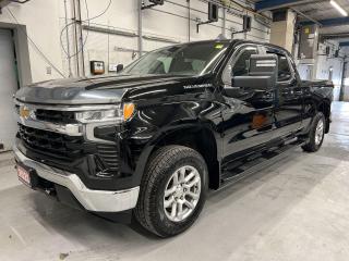 ONLY 13,000KMS!! LT CREW CAB 4x4 W/ PREMIUM 5.3L V8 & MAX TRAILERING PACKAGE!! Heated seats & steering wheel, remote start, tonneau cover, pre-collision system, lane-departure alert, backup camera, premium 18-inch alloys, massive 13.4 inch touchscreen w/ Android Auto/Apple CarPlay, wireless charger, 11,000lb capacity tow package w/ integrated trailer brake controller, premium trailer tow mirrors, dual-zone climate control, automatic headlights w/ auto highbeams, full power group incl. power seat, keyless entry w/ push start, 6-foot 7-inch box w/ spray-in bedliner, bed lights, bed mounted 120V AC outlet, Bluetooth and Sirius XM!!!