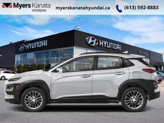 <b>Leather Seats,  Sunroof,  Heated Seats,  Heated Steering Wheel,  Lane Keep Assist!</b><br> <br>    The KONA is a recent addition to the SUV family made by Hyundai  a new breed of SUV has been born to take on your city street. This  2020 Hyundai Kona is fresh on our lot in Kanata. <br> <br>The KONA has been designed to turn heads - and to raise pulses. The dynamic design catches your eye with unique details that highlight the strong Hyundai SUV DNA at its core, starting with our signature cascading front grille design, muscular wheel arches and advanced lighting. Bold accent body panels run along the side and rear bumper for a sporty look. Step inside and instantly experience an exceptional level of comfort thanks to its wealth of features. This Kona is more than just its trendy appearance, its a real urban warrior.This  SUV has 70,623 kms. Its  white in colour  . It has an automatic transmission and is powered by a  147HP 2.0L 4 Cylinder Engine. <br> <br> Our Konas trim level is 2.0L Luxury AWD. Earning its name, this Luxury Kona comes with a power sunroof, leather heated seats, adaptive cruise control, driver attention warning, lane keep assist, and forward collision assist. You will also get a heated steering wheel, blind spot detection, rear cross traffic collision warning, larger aluminum wheels, LED tail lights,  SiriusXM, a proximity key for easy keyless starts, Apple CarPlay and Android Auto and a rear view camera! This vehicle has been upgraded with the following features: Leather Seats,  Sunroof,  Heated Seats,  Heated Steering Wheel,  Lane Keep Assist,  Collision Mitigation,  Apple Carplay. <br> <br>To apply right now for financing use this link : <a href=https://www.myerskanatahyundai.com/finance/ target=_blank>https://www.myerskanatahyundai.com/finance/</a><br><br> <br/><br> Buy this vehicle now for the lowest weekly payment of <b>$77.20</b> with $0 down for 96 months @ 8.99% APR O.A.C. ( Plus applicable taxes -  and licensing fees   ).  See dealer for details. <br> <br>Smart buyers buy at Myers where all cars come Myers Certified including a 1 year tire and road hazard warranty (some conditions apply, see dealer for full details.)<br> <br>This vehicle is located at Myers Kanata Hyundai 400-2500 Palladium Dr Kanata, Ontario.<br>*LIFETIME ENGINE TRANSMISSION WARRANTY NOT AVAILABLE ON VEHICLES WITH KMS EXCEEDING 140,000KM, VEHICLES 8 YEARS & OLDER, OR HIGHLINE BRAND VEHICLE(eg. BMW, INFINITI. CADILLAC, LEXUS...)<br> Come by and check out our fleet of 30+ used cars and trucks and 60+ new cars and trucks for sale in Kanata.  o~o