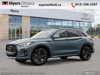 <b>Sunroof,  Navigation,  Premium Audio,  360 Camera,  Cooled Seats!</b><br> <br> <br> <br>  Sculpted lines, swooping curves and a wide, dynamic stance make this QX50 as fulfilling to look at as it is to drive. <br> <br>With stylish exterior looks and an upscale interior, this Infiniti QX50 rubs shoulders with the best luxury crossovers in the segment. Focusing on engaging on-road dynamics with dazzling styling, the QX50 is a fantastic option for those in pursuit of cutting-edge refinement. The interior exudes unpretentious luxury, with a suite of smart tech that ensures youre always connected and safe when on the road.<br> <br> This salte gray SUV  has an automatic transmission and is powered by a  268HP 2.0L 4 Cylinder Engine.<br> <br> Our QX50s trim level is SPORT. This QX50 SPORT steps things up with a dual-panel sunroof, inbuilt navigation, a 12-speaker Bose audio system, and a 360-camera system. Other standard features include semi-aniline leather-trimmed ventilated and heated front seats with lumbar support, a heated steering wheel, adaptive cruise control, a wireless charging pad, a power liftgate for rear cargo access, and leatherette seating surfaces. Infotainment duties are handled by dual 8-inch and 7-inch touchscreens, with Apple CarPlay, Android Auto and SiriusXM. Safety features include blind spot detection, lane departure warning with lane keeping assist, front and rear collision mitigation, and rear parking sensors. This vehicle has been upgraded with the following features: Sunroof,  Navigation,  Premium Audio,  360 Camera,  Cooled Seats,  Heated Steering Wheel,  Power Liftgate. <br><br> <br>To apply right now for financing use this link : <a href=https://www.myersinfiniti.ca/finance/ target=_blank>https://www.myersinfiniti.ca/finance/</a><br><br> <br/>    0% financing for 24 months. 5.49% financing for 84 months. <br> Buy this vehicle now for the lowest bi-weekly payment of <b>$474.48</b> with $0 down for 84 months @ 5.49% APR O.A.C. ( taxes included, $821  and licensing fees    ).  Incentives expire 2024-05-31.  See dealer for details. <br> <br><br> Come by and check out our fleet of 30+ used cars and trucks and 100+ new cars and trucks for sale in Ottawa.  o~o