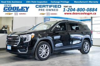 Heated Seats, Heated Steering Wheel, Adaptive Cruise, Apple CarPlay + Android Auto, 1.5L Engine, 9-Speed Automatic TransmissionHey there, Im Sophia, the 2022 GMC Terrain AWD SLT, and Im ready to take on the road with you. Youll find me waiting for you on the lot at Dean Cooley GM, where Ive been meticulously serviced and maintained to ensure Im in top-notch condition.Before I hit the lot, Dean Cooleys service team made sure I was up to their high standards. They gave me the full treatment, including a Manitoba Safety Inspection and a Certified Pre-Owned Inspection. They even changed my oil and filter, swapped in a fresh engine air filter and cabin air filter, and gave me a thorough pro-detail, complete with a shampoo that left my interior feeling brand new. Plus, they equipped me with new wiper blades to ensure I have clear vision in any weather.Under the hood, Ive got a robust 1.5L Engine paired with a responsive 9-Speed Automatic Transmission, giving you the perfect balance of power and efficiency. Whether youre cruising through the city or exploring off the beaten path, Ive got what it takes to tackle any terrain.Inside, youll find a host of advanced features designed to enhance your driving experience. Ive got a back-up camera to make parking a breeze, Remote Start so Im ready to go when you are, and Adaptive Cruise Control to help you maintain a safe distance from the car ahead. Plus, with Lane Keeping Assist and Lane Departure Warning, you can rest assured knowing Ive got your back on the road.And lets not forget about comfort. Ive got heated seats and a heated steering wheel to keep you cozy on those chilly mornings, along with Bluetooth, Apple CarPlay, and Android Auto integration so you can stay connected wherever you go.So, what are you waiting for? Come take me for a spin and see for yourself why Im the perfect companion for all your adventures.Dean Cooley GM has been serving the Parkland area since 1995, and we are proud to have contributed to the areas automotive needs for almost three decades. Specializing in Chevrolet, Buick, and GMC vehicles, along with certified pre-owned options, we take pride in matching you with the perfect vehicle to suit your needs. Our in-house financial experts are dedicated to simplifying the financing and leasing process, offering personalized solutions. At the heart of our operation lies our service department, complete with a cutting-edge collision and glass center. Here, we service all makes and models with meticulous precision and care. Complementing our service repertoire is our comprehensive parts department, stocked with essential parts, accessories, and tires -- all conveniently located under one roof. Visit us today at 1600 Main Street S. in Dauphin and experience a new standard in the automotive industry. Dealer permit #1693.