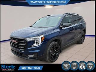 New Price!Marine Metallic 2022 GMC Terrain SLE | FOR SALE IN STEELE GMC FREDERICTON | AWD 9-Speed Automatic 1.5L DOHC* Market Value Pricing *, AWD, 2 USB Data Ports w/Auxiliary Input Jack, 2-Way Power Driver Lumbar Control, 3.47 Axle Ratio, 4.2 Multi-Colour Driver Information Screen, 4-Way Manual Front Passenger Seat, 4-Wheel Disc Brakes, 6 Speakers, 6-Speaker Audio System Feature, 8-Way Power Driver Seat Adjuster, ABS brakes, Adaptive Cruise Control, Air Conditioning, Alloy wheels, AM/FM radio: SiriusXM, Auto High-beam Headlights, Auto-dimming Rear-View mirror, Automatic temperature control, Black GMC Centre Caps w/Red GMC Lettering, Black Mirror Caps, Bluetooth® For Phone, Brake assist, Bumpers: body-colour, Compass, Darkened Front Grille, Delay-off headlights, Driver & Front Passenger Heated Seats, Driver door bin, Driver vanity mirror, Dual front impact airbags, Dual front side impact airbags, Electronic Stability Control, Elevation Edition, Emergency communication system: OnStar and GMC Connected Services capable, Four wheel independent suspension, Front anti-roll bar, Front Bucket Seats, Front dual zone A/C, Front reading lights, Fully automatic headlights, GMC Pro Safety Plus, Heated door mirrors, Heated front seats, Illuminated entry, Lane Change Alert w/Side Blind Zone Alert, Low tire pressure warning, Occupant sensing airbag, Outside Heated Power-Adjustable Mirrors, Outside temperature display, Overhead airbag, Overhead console, Panic alarm, Passenger door bin, Passenger vanity mirror, Power door mirrors, Power driver seat, Power steering, Power windows, Preferred Equipment Group 3SA, Premium audio system: GMC Infotainment System, Premium Cloth Seat Trim, Radio data system, Radio: GMC Infotainment Audio System w/7 Display, Rear anti-roll bar, Rear Cross Traffic Alert, Rear Park Assist, Rear window defroster, Rear window wiper, Remote keyless entry, Roof rack: rails only, Roof-Mounted Luggage Rack Side Rails, Safety Alert Seat, Security system, SiriusXM, Speed control, Speed-sensing steering, Split folding rear seat, Spoiler, Steering wheel mounted audio controls, Tachometer, Telescoping steering wheel, Tilt steering wheel, Traction control, Trip computer, Variably intermittent wipers, Wheels: 19 x 7.5 Gloss Black Painted Aluminum, Wireless Apple CarPlay/Wireless Android Auto.Certification Program Details: 80 Point Inspection Fresh Oil Change Full Vehicle Detail Full tank of Gas 2 Years Fresh MVI Brake through InspectionSteele GMC Buick Fredericton offers the full selection of GMC Trucks including the Canyon, Sierra 1500, Sierra 2500HD & Sierra 3500HD in addition to our other new GMC and new Buick sedans and SUVs. Our Finance Department at Steele GMC Buick are well-versed in dealing with every type of credit situation, including past bankruptcy, so all customers can have confidence when shopping with us!Steele Auto Group is the most diversified group of automobile dealerships in Atlantic Canada, with 47 dealerships selling 27 brands and an employee base of well over 2300.
