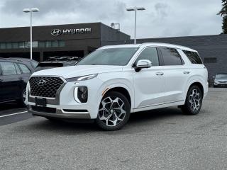 ULTIMATE | CERTIFIED | LEATHER | AWD | APPLE CARPLAY | SUNROOF | HEATED SEATS | VENTILATED SEATS | HEATED STEERING | BLIND SPOT DETECTION <br><br>Recent Arrival! 2022 Hyundai Palisade Ultimate Hyper White V6 8-Speed Automatic with SHIFTRONIC AWD<br><br>Discover a new level of luxury and versatility with the 2022 Hyundai Palisade Ultimate, now available at our dealership! This premium SUV redefines comfort with its spacious interior, accommodating up to eight passengers in style. Equipped with advanced technology features, including a large touchscreen infotainment system and driver-assistance technologies, every journey is both enjoyable and safe. With its powerful engine delivering a smooth ride, the Palisade Ultimate exceeds expectations in performance. Dont miss your chance to elevate your driving experience â visit our dealership today to test drive the 2022 Hyundai Palisade Ultimate!<br><br><br>Why Buy From us? <br>*7x Hyundai Presidents Award of Merit Winner <br>*3x Consumer Choice Award for Business Excellence <br>*AutoTrader Dealer of the Year <br><br>M-Promise Certified Preowned ($995 value): <br>- 30-day/2,000 Km Exchange Program <br>- 3-day/300 Km Money Back Guarantee <br>- Comprehensive 144 Point Mechanical Inspection <br>- Full Synthetic Oil Change <br>- BC Verified CarFax <br>- Minimum 6 Month Power Train Warranty<br><br>Our vehicles are priced under market value to give our customers a hassle free experience. We factor in mechanical condition, kilometres, physical condition, and how quickly a particular car is selling in our market place to make sure our customers get a great deal up front and an outstanding car buying experience overall. Dealer #31129.<br><br><br>Odometer is 13798 kilometers below market average!<br><br><br>CALL NOW!! This vehicle will not make it to the weekend!!