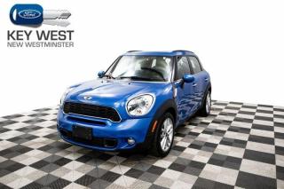 This AWD Mini Countryman S is equipped with heated leather seats and reverse sensors.This vehicle comes with our Buy With Confidence program. This includes a 30 day/2,000Km exchange policy, No charge 6 month warranty (only applicable if factory powertrain warranty has expired), Complete safety and mechanical inspection, as well as Carproof Report and full vehicle disclosure!We have competitive finance rates and a great sales team to facilitate your next vehicle purchase.Come to Key West Ford and check out the biggest selection on new and used vehicles in the Lower Mainland. We are the #1 Volume Dealer in BC, and have been voted as the #1 Dealer for Customer Experience on DealerRater. Call or email us today to book a test drive. Price does not include $699 Dealer Documentation Fee, levys, and applicable taxes.Dealer #7485