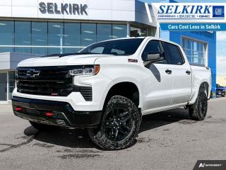 <b>Off Road Suspension,  Skid Plates,  Aluminum Wheels,  Remote Start,  EZ Lift Tailgate!</b><br> <br> <br> <br>  With a bold profile and distinctive stance, this 2024 Silverado turns heads and makes a statement on the jobsite, out in town or wherever life leads you. <br> <br>This 2024 Chevrolet Silverado 1500 stands out in the midsize pickup truck segment, with bold proportions that create a commanding stance on and off road. Next level comfort and technology is paired with its outstanding performance and capability. Inside, the Silverado 1500 supports you through rough terrain with expertly designed seats and robust suspension. This amazing 2024 Silverado 1500 is ready for whatever.<br> <br> This summit white Crew Cab 4X4 pickup   has an automatic transmission and is powered by a  355HP 5.3L 8 Cylinder Engine.<br> <br> Our Silverado 1500s trim level is LT Trail Boss. Blending iconic appearance with off road capability, this adventure-ready Silverado 1500 LT Trail Boss is ready for anything you put in front of it. This rugged pickup comes loaded with Chevrolets legendary Z71 off road suspension and a 2 inch lift, an exclusive raised hood with black inserts, exclusive aluminum wheels, underbody skid plates, a useful trailer hitch, remote engine start, an EZ Lift tailgate and a 10 way power driver seat. It also comes with Chevrolets Premium Infotainment 3 system that features a larger touchscreen display, wireless Apple CarPlay, wireless Android Auto, and SiriusXM. Additional features include forward collision warning with automatic braking, lane keep assist, intellibeam LED headlights and fog lights, an HD rear view camera and hill descent control. This vehicle has been upgraded with the following features: Off Road Suspension,  Skid Plates,  Aluminum Wheels,  Remote Start,  Ez Lift Tailgate,  Forward Collision Alert,  Lane Keep Assist. <br><br> <br>To apply right now for financing use this link : <a href=https://www.selkirkchevrolet.com/pre-qualify-for-financing/ target=_blank>https://www.selkirkchevrolet.com/pre-qualify-for-financing/</a><br><br> <br/> Weve discounted this vehicle $2973. Total  cash rebate of $5300 is reflected in the price. Credit includes $5,300 Non-Stackable Cash Delivery Allowance.  Incentives expire 2024-05-31.  See dealer for details. <br> <br>Selkirk Chevrolet Buick GMC Ltd carries an impressive selection of new and pre-owned cars, crossovers and SUVs. No matter what vehicle you might have in mind, weve got the perfect fit for you. If youre looking to lease your next vehicle or finance it, we have competitive specials for you. We also have an extensive collection of quality pre-owned and certified vehicles at affordable prices. Winnipeg GMC, Chevrolet and Buick shoppers can visit us in Selkirk for all their automotive needs today! We are located at 1010 MANITOBA AVE SELKIRK, MB R1A 3T7 or via phone at 204-482-1010.<br> Come by and check out our fleet of 80+ used cars and trucks and 180+ new cars and trucks for sale in Selkirk.  o~o
