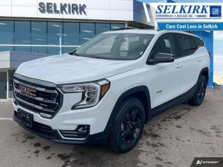 <b>Adaptive Cruise Control,  Blind Spot Detection,  Leather Seats,  Heated Steering Wheel,  Power Liftgate!</b><br> <br> <br> <br>  From the impressive practicality to striking styling this 2024 GMC Terrain makes every day better. <br> <br>From endless details that drastically improve this SUVs usability, to striking style and amazing capability, this 2024 Terrain is exactly what you expect from a GMC SUV. The interior has a clean design, with upscale materials like soft-touch surfaces and premium trim. You cant go wrong with this SUV for all your family hauling needs.<br> <br> This summit white SUV  has a 9 speed automatic transmission and is powered by a  175HP 1.5L 4 Cylinder Engine.<br> <br> Our Terrains trim level is AT4. Upgrading to this off-road ready Terrain AT4 is an awesome decision as it comes loaded with leather front seats with memory settings, a large colour touchscreen infotainment system featuring wireless Apple CarPlay, Android Auto and SiriusXM plus its also 4G LTE hotspot capable. This Terrain AT4 also includes an off-road skid plate, dark exterior accents, gloss black aluminum wheels and exclusive interior accents, power rear liftgate, a leather-wrapped steering wheel, Teen Driver technology, a remote engine starter, an HD rear vision camera, lane keep assist with lane departure warning, forward collision alert, LED signature lighting, StabiliTrak with hill descent control, power driver and passenger seats and a 60/40 split-folding rear seat to make hauling large items a breeze. This vehicle has been upgraded with the following features: Adaptive Cruise Control,  Blind Spot Detection,  Leather Seats,  Heated Steering Wheel,  Power Liftgate,  Heated Seats,  Apple Carplay. <br><br> <br>To apply right now for financing use this link : <a href=https://www.selkirkchevrolet.com/pre-qualify-for-financing/ target=_blank>https://www.selkirkchevrolet.com/pre-qualify-for-financing/</a><br><br> <br/>    Incentives expire 2024-05-31.  See dealer for details. <br> <br>Selkirk Chevrolet Buick GMC Ltd carries an impressive selection of new and pre-owned cars, crossovers and SUVs. No matter what vehicle you might have in mind, weve got the perfect fit for you. If youre looking to lease your next vehicle or finance it, we have competitive specials for you. We also have an extensive collection of quality pre-owned and certified vehicles at affordable prices. Winnipeg GMC, Chevrolet and Buick shoppers can visit us in Selkirk for all their automotive needs today! We are located at 1010 MANITOBA AVE SELKIRK, MB R1A 3T7 or via phone at 204-482-1010.<br> Come by and check out our fleet of 80+ used cars and trucks and 180+ new cars and trucks for sale in Selkirk.  o~o
