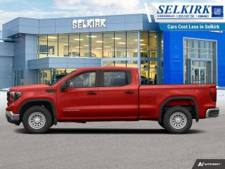 <b>Aluminum Wheels,  Remote Start,  Apple CarPlay,  Android Auto,  Streaming Audio!</b><br> <br> <br> <br>  This 2024 Sierra 1500 is engineered for ultra-premium comfort, offering high-tech upgrades, beautiful styling, authentic materials and thoughtfully crafted details. <br> <br>This 2024 GMC Sierra 1500 stands out in the midsize pickup truck segment, with bold proportions that create a commanding stance on and off road. Next level comfort and technology is paired with its outstanding performance and capability. Inside, the Sierra 1500 supports you through rough terrain with expertly designed seats and robust suspension. This amazing 2024 Sierra 1500 is ready for whatever.<br> <br> This cardinal red Crew Cab 4X4 pickup   has an automatic transmission and is powered by a  310HP 2.7L 4 Cylinder Engine.<br> <br> Our Sierra 1500s trim level is Elevation. Upgrading to this GMC Sierra 1500 Elevation is a great choice as it comes loaded with a monochromatic exterior featuring a black gloss grille and unique aluminum wheels, a massive 13.4 inch touchscreen display with wireless Apple CarPlay and Android Auto, wireless streaming audio, SiriusXM, plus a 4G LTE hotspot. Additionally, this pickup truck also features IntelliBeam LED headlights, remote engine start, forward collision warning and lane keep assist, a trailer-tow package, LED cargo area lighting, teen driver technology plus so much more! This vehicle has been upgraded with the following features: Aluminum Wheels,  Remote Start,  Apple Carplay,  Android Auto,  Streaming Audio,  Teen Driver,  Locking Tailgate. <br><br> <br>To apply right now for financing use this link : <a href=https://www.selkirkchevrolet.com/pre-qualify-for-financing/ target=_blank>https://www.selkirkchevrolet.com/pre-qualify-for-financing/</a><br><br> <br/> Weve discounted this vehicle $2825.    Incentives expire 2024-05-31.  See dealer for details. <br> <br>Selkirk Chevrolet Buick GMC Ltd carries an impressive selection of new and pre-owned cars, crossovers and SUVs. No matter what vehicle you might have in mind, weve got the perfect fit for you. If youre looking to lease your next vehicle or finance it, we have competitive specials for you. We also have an extensive collection of quality pre-owned and certified vehicles at affordable prices. Winnipeg GMC, Chevrolet and Buick shoppers can visit us in Selkirk for all their automotive needs today! We are located at 1010 MANITOBA AVE SELKIRK, MB R1A 3T7 or via phone at 204-482-1010.<br> Come by and check out our fleet of 80+ used cars and trucks and 180+ new cars and trucks for sale in Selkirk.  o~o