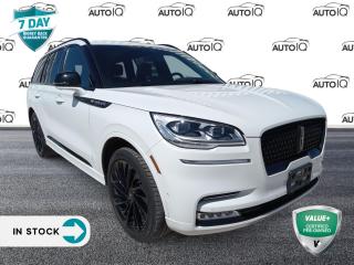 Odometer is 5597 kilometers below market average!<br><br>Pristine White Metallic Tri-Coat 2023 Lincoln Aviator Reserve 4D Sport Utility 3.0L V6 10-Speed Automatic AWD 2nd Row Bench Seat, Active Park Assist 2.0, Adaptive Pixel LED Headlamps, Auto Heated & Ventilated Driver & Passenger Seats, Black Exterior Elements, Body-Colour Exterior Elements, Cabin Particulate & Odour Filter, Elements Package Plus, Equipment Group 201A, Evasive Steering Assist, Front/Side/Rear Parking Sensors, Head-Up Display, Heated & Ventilated 2nd Row Outboard Seats, Heated Steering Wheel, Heated VisioBlade Wipers, Illumination Package, Intelligent Adaptive Cruise Control, Jet Appearance Package, LED Fog Lamps, Lincoln Co-Pilot360 1.5 Plus, Lincoln Lit Star in Grille, Luxury Package, Memory seat, Perfect Position Seats (30-Way) w/Active Motion, Phone As A Key, Radio: Revel Ultima 3D Audio System w/28 Speakers, Rear Door Sunshades, Remote keyless entry, Reverse Brake Assist, SiriusXM Radio, Steering wheel mounted audio controls, SYNC 3 Communication & Entertainment System, Wheels: 22 Black Aluminum.<p> </p>

<h4>VALUE+ CERTIFIED PRE-OWNED VEHICLE</h4>

<p>36-point Provincial Safety Inspection<br />
172-point inspection combined mechanical, aesthetic, functional inspection including a vehicle report card<br />
Warranty: 30 Days or 1500 KMS on mechanical safety-related items and extended plans are available<br />
Complimentary CARFAX Vehicle History Report<br />
2X Provincial safety standard for tire tread depth<br />
2X Provincial safety standard for brake pad thickness<br />
7 Day Money Back Guarantee*<br />
Market Value Report provided<br />
Complimentary 3 months SIRIUS XM satellite radio subscription on equipped vehicles<br />
Complimentary wash and vacuum<br />
Vehicle scanned for open recall notifications from manufacturer</p>

<p>SPECIAL NOTE: This vehicle is reserved for AutoIQs retail customers only. Please, No dealer calls. Errors & omissions excepted.</p>

<p>*As-traded, specialty or high-performance vehicles are excluded from the 7-Day Money Back Guarantee Program (including, but not limited to Ford Shelby, Ford mustang GT, Ford Raptor, Chevrolet Corvette, Camaro 2SS, Camaro ZL1, V-Series Cadillac, Dodge/Jeep SRT, Hyundai N Line, all electric models)</p>

<p>INSGMT</p>