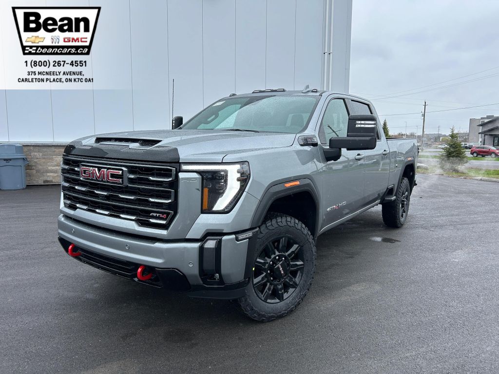 New 2024 GMC Sierra 2500 HD AT4 6.6L V8 WITH REMOTE START/ENTRY, HEATED SEATS, HEATED STEERING WHEEL, VENTILATED SEATS, SUNROOF, HD SURROUND VISION for Sale in Carleton Place, Ontario