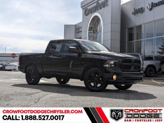 <b>Air Conditioning,  Power Windows,  Power Doors,  Cruise Control!</b><br> <br> Welcome to Crowfoot Dodge, Calgarys New and Pre-owned Superstore proudly serving Albertans for 44 years!<br> <br> Compare at $31995 - Our Price is just $29995! <br> <br>   Reliable, dependable, and innovative, this Ram 2018 1500 proves that it has what it takes to get the job done right. This  2018 Ram 1500 is fresh on our lot in Calgary. <br> <br>The reasons why this Ram 1500 stands above the well-respected competition are evident: uncompromising capability, proven commitment to safety and security, and state-of-the-art technology. From its muscular exterior to the well-trimmed interior, this 2018 Ram 1500 is more than just a workhorse. Get the job done in comfort and style with this amazing full size truck. This  Regular Cab 4X4 pickup  has 136,981 kms. Stock number 239386A is black in colour  . It has a 6 speed automatic transmission and is powered by a  395HP 5.7L 8 Cylinder Engine.   <br> <br> Our 1500s trim level is ST. This Ram ST is a serious work truck and an excellent value. It comes with a media hub with a USB port and an aux jack, air conditioning, cruise control, a front seat center armrest with three cupholders, power windows, power doors, six airbags, automatic headlights, electronic stability control, trailer sway control, heavy duty shocks, and more. This vehicle has been upgraded with the following features: Air Conditioning,  Power Windows,  Power Doors,  Cruise Control. <br> <br/><br> Buy this vehicle now for the lowest bi-weekly payment of <b>$215.42</b> with $0 down for 84 months @ 7.99% APR O.A.C. ( Plus GST      / Total Obligation of $39206  ).  See dealer for details. <br> <br>At Crowfoot Dodge, we offer:<br>
<ul>
<li>Over 500 New vehicles available and 100 Pre-Owned vehicles in stock...PLUS fresh trades arriving daily!</li>
<li>Financing and leasing arrangements with rates from prime +0%</li>
<li>Same day delivery.</li>
<li>Experienced sales staff with great customer service.</li>
</ul><br><br>
Come VISIT us today!<br><br> Come by and check out our fleet of 80+ used cars and trucks and 130+ new cars and trucks for sale in Calgary.  o~o