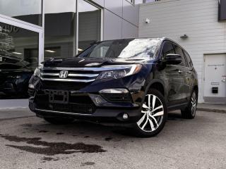 Our stylish 2018 Honda Pilot Touring is shown off in Crystal Black Pearl! Its powered by a 3.5 Liter V6 engine that produces 280 horsepower while paired with a 9-Speed automatic transmission. Its absolutely stunning with alloy wheels, LED headlights/taillights, and a rear roof spoiler.Inside our Touring, open the door tofind a world of comfort and convenience with black leather seating, front heated/vented seats, driver memory settings, a leather-wrapped heated steering wheel with mounted audio/cruise controls (adaptive), and look up to see a power sunroof! It also has heated rear seats, tri-zone climate control, a DVD entertainment system, navigation, an AM/FM radio thats XM radio ready, an impressive 10 speaker sound system with a subwoofer, and a power liftgate!Our Honda will give you peace of mind with its wide variety of safety features including a backup camera, a lane departure system, a front forward collision warning system, blind-spot monitoring, daytime running lights, dusk sensing headlights, stability/traction control, an immense amount of airbags and more!Print this page and call us Now... We Know You Will Enjoy Your Test Drive Towards Ownership! We look forward to showing you why Go Mazda is the best place for all your automotive needs.Go Mazda is an AMVIC licensed business.Please note: this vehicle was previously registered in the province of Manitoba and is showing CarFax incidents in the amount of $13,892.70, $1,740.89, and $9,534.07