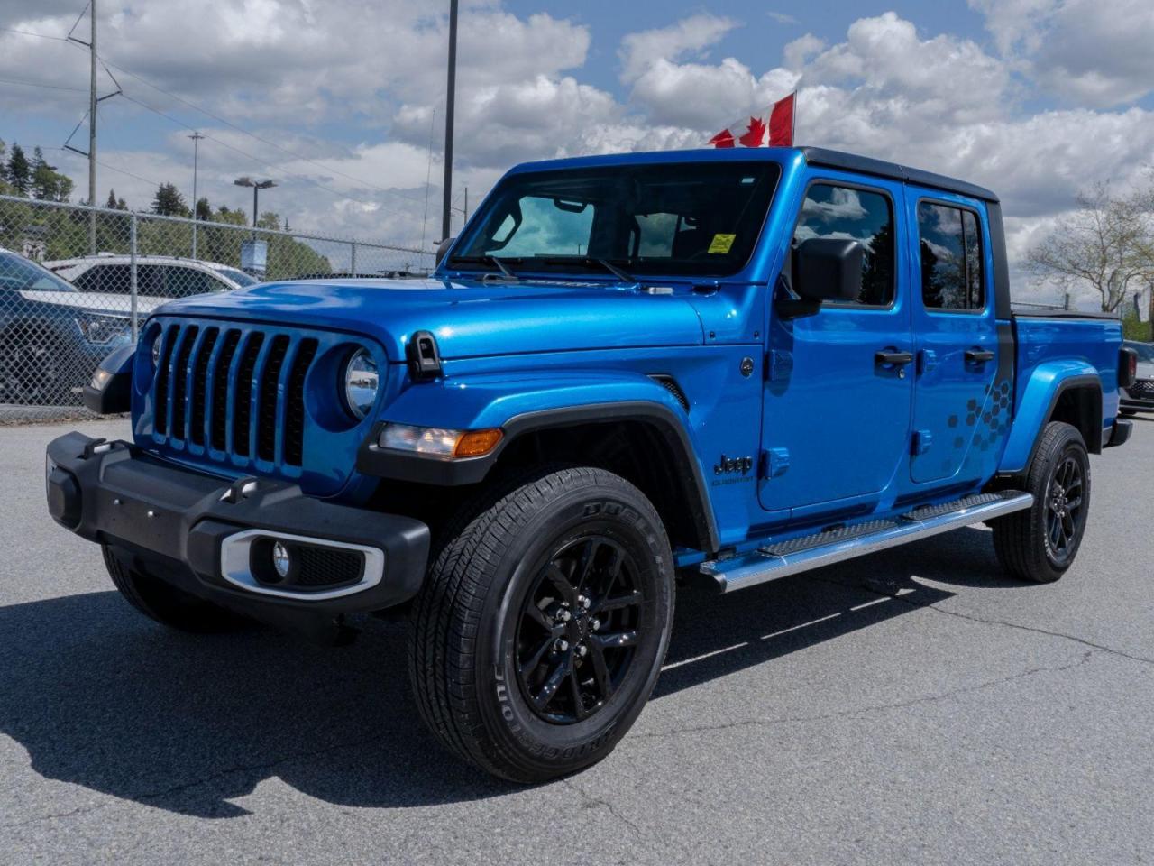 Introducing the ultimate off-road adventure companion: the pre-owned 2022 Jeep Gladiator Sport S 4x4 in a stunning blue exterior color. This exceptional truck is ready to take on any terrain and provide you with an unforgettable driving experience. Heres why the Jeep Gladiator Sport S is the perfect choice for your next adventure:Unleash Power and Capability: With its V6 Cylinder Engine and Four Wheel Drive, this Gladiator is equipped to conquer the toughest trails. The tow hitch and tow hooks make it easy to bring your gear along for the ride, while the conventional spare tire ensures youre always prepared.Advanced Technology: Stay connected on your journeys with Bluetooth Connection, Steering Wheel Audio Controls, and an AM/FM stereo system. The trip computer and MP3 player keep you informed and entertained, while the back-up camera provides added safety and convenience.Off-Road Performance: The Gladiator Sport S comes with features designed to enhance your off-road experience, including fog lamps, stability control, and brake assist. The brake actuated limited slip differential ensures maximum traction in challenging conditions.Comfort and Convenience: Inside the cabin, youll find amenities like A/C, cruise control, and power steering for a comfortable and effortless ride. The adjustable steering wheel and driver adjustable lumbar support ensure a personalized driving experience.Safety First: The Gladiator Sport S prioritizes safety with ABS, 4-wheel disc brakes, tire pressure monitor, rollover protection bars, and child safety locks. The passenger air bag, front side air bag, and passenger air bag sensor provide added peace of mind.Style and Durability: The aluminum wheels and blue exterior color give the Gladiator Sport S a bold and distinctive look that turns heads wherever you go. The durable construction and rugged design make this truck a true symbol of adventure.Dont miss out on the opportunity to own a pre-owned 2022 Jeep Gladiator Sport S 4x4 thats ready to tackle any challenge. Contact us now to schedule a test drive and experience the thrill of driving this incredible truck for yourself. Adventure awaits with the Jeep Gladiator Sport S!