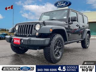 Used 2016 Jeep Wrangler Unlimited Sport WILLYS WHEELER | TOW PACKAGE | A/C | HARD TOP for sale in Kitchener, ON
