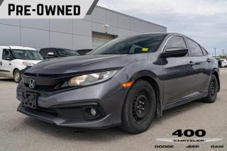 Used 2020 Honda Civic Sport POWER SUNROOF I FRONT DUAL ZONE A/C I FRONT FOG LIGHTS I LEATHER SHIFT KNOB I 1-TOUCH UP/DOWN WINDOW for sale in Innisfil, ON