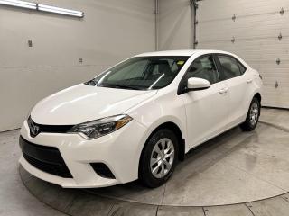AMAZING VALUE! Certified 6-speed manual Corolla w/ Bluetooth, power windows, power locks, power mirrors, steering wheel-mounted audio controls, LED headlights and more! This vehicle just landed and is awaiting a full detail and photo shoot. Contact us and book your road test today!