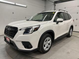 All-wheel drive, heated seats, lane-keep assist, lane-departure alert, pre-collision system, adaptive cruise control, one-touch lane change assist, backup camera, 6.5-inch touchscreen w/ Android Auto & Apple CarPlay, automatic climate control, automatic headlights w/ auto highbeams, Subaru X-Mode (off road), roof rails, full power group, keyless entry, brake holding, Bluetooth and Sirius XM!