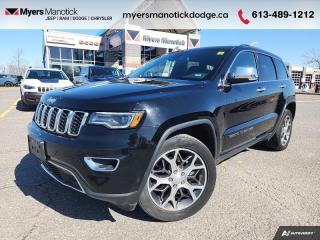 <b>Leather Seats, 4G Wi-Fi, Navigation, Android Auto, Apple CarPlay, Heated Seats, Remote Start, Proximity Key, Heated Steering Wheel, Power Liftage</b><br> <br>  Compare at $38604 - Our Price is just $37480! <br> <br>   Thanks to its famous off-road grit, the 2021 Grand Cherokees ability goes much farther than the concrete jungle. This  2021 Jeep Grand Cherokee is fresh on our lot in Manotick. <br> <br>The Jeep Grand Cherokee is the most awarded SUV ever and for a very good reasons. With numerous best-in-class features and class-exclusive amenities, the 2021 Jeep Grand Cherokee offers drivers more than the competition. On the outside, it showcases the rugged capability to go off the beaten path while the interior offers technology and comfort beyond what youd expect in an SUV. This gorgeous Jeep Grand Cherokee is second to none when it comes to performance, safety, and style. This  SUV has 80,451 kms. Its  diamond black crystal pearl in colour  . It has an automatic transmission and is powered by a  293HP 3.6L V6 Cylinder Engine. <br> <br> Our Grand Cherokees trim level is Limited. This Grand Cherokee Limited provides even more comfort for the whole family with added voice activated air conditioning, a heated leather steering wheel, driver memory settings, and heated second row seats. This family SUV is packed with off road capability with towing equipment, aluminum wheels, chrome exterior accents, and fog lamps. Ride comfortable and connected with Uconnect 4, voice activation, Apple CarPlay, Android Auto, heated leather seats, a proximity key, remote start, and a power liftgate. Ensure your family rides safe with blind spot monitoring, rear cross path detection, and a ParkView rear backup camera. <br> To view the original window sticker for this vehicle view this <a href=http://www.chrysler.com/hostd/windowsticker/getWindowStickerPdf.do?vin=1C4RJFBG4MC518523 target=_blank>http://www.chrysler.com/hostd/windowsticker/getWindowStickerPdf.do?vin=1C4RJFBG4MC518523</a>. <br/><br> <br>To apply right now for financing use this link : <a href=https://CreditOnline.dealertrack.ca/Web/Default.aspx?Token=3206df1a-492e-4453-9f18-918b5245c510&Lang=en target=_blank>https://CreditOnline.dealertrack.ca/Web/Default.aspx?Token=3206df1a-492e-4453-9f18-918b5245c510&Lang=en</a><br><br> <br/><br> Buy this vehicle now for the lowest weekly payment of <b>$143.23</b> with $0 down for 84 months @ 9.99% APR O.A.C. ( Plus applicable taxes -  and licensing fees   ).  See dealer for details. <br> <br>If youre looking for a Dodge, Ram, Jeep, and Chrysler dealership in Ottawa that always goes above and beyond for you, visit Myers Manotick Dodge today! Were more than just great cars. We provide the kind of world-class Dodge service experience near Kanata that will make you a Myers customer for life. And with fabulous perks like extended service hours, our 30-day tire price guarantee, the Myers No Charge Engine/Transmission for Life program, and complimentary shuttle service, its no wonder were a top choice for drivers everywhere. Get more with Myers! <br>*LIFETIME ENGINE TRANSMISSION WARRANTY NOT AVAILABLE ON VEHICLES WITH KMS EXCEEDING 140,000KM, VEHICLES 8 YEARS & OLDER, OR HIGHLINE BRAND VEHICLE(eg. BMW, INFINITI. CADILLAC, LEXUS...)<br> Come by and check out our fleet of 40+ used cars and trucks and 110+ new cars and trucks for sale in Manotick.  o~o