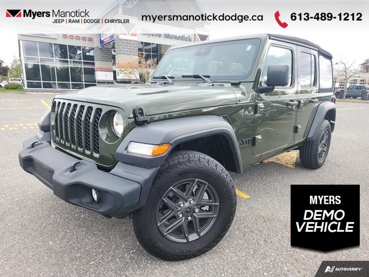 Used 2024 Jeep Wrangler Sport S  - $184.22 /Wk for sale in Ottawa, ON