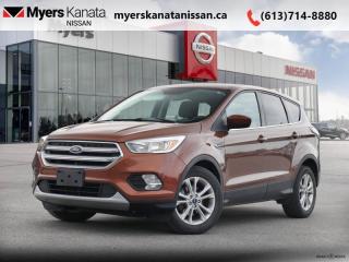 <b>Low Mileage, Bluetooth,  Heated Seats,  Rear View Camera,  SiriusXM,  Aluminum Wheels!</b><br> <br>  Compare at $19075 - KANATA NISSAN PRICE is just $17995! <br> <br>   With a slight face lift, the 2017 Ford Escape continues to woo consumers across Canada with its good looks and practicality. This  2017 Ford Escape is fresh on our lot in Kanata. This low mileage  SUV has just 62,122 kms. Its  brown in colour  . It has an automatic transmission and is powered by a  179HP 1.5L 4 Cylinder Engine. <br> <br> Our Escapes trim level is SE. This Escape SE offers a satisfying blend of features and value. It comes with a SYNC infotainment system with Bluetooth connectivity, SiriusXM, a USB port, a rearview camera, heated front seats, steering wheel-mounted audio and cruise control, dual-zone automatic climate control, power windows, power doors, aluminum wheels, fog lamps, and more. This vehicle has been upgraded with the following features: Bluetooth,  Heated Seats,  Rear View Camera,  Siriusxm,  Aluminum Wheels,  Steering Wheel Audio Control. <br> To view the original window sticker for this vehicle view this <a href=http://www.windowsticker.forddirect.com/windowsticker.pdf?vin=1FMCU0GD0HUA66140 target=_blank>http://www.windowsticker.forddirect.com/windowsticker.pdf?vin=1FMCU0GD0HUA66140</a>. <br/><br> <br/><br> Payments from <b>$289.43</b> monthly with $0 down for 84 months @ 8.99% APR O.A.C. ( Plus applicable taxes -  and licensing    ).  See dealer for details. <br> <br>*LIFETIME ENGINE TRANSMISSION WARRANTY NOT AVAILABLE ON VEHICLES WITH KMS EXCEEDING 140,000KM, VEHICLES 8 YEARS & OLDER, OR HIGHLINE BRAND VEHICLE(eg. BMW, INFINITI. CADILLAC, LEXUS...)<br> Come by and check out our fleet of 50+ used cars and trucks and 90+ new cars and trucks for sale in Kanata.  o~o