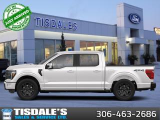 <b>Leather Seats, 22 Wheels, Spray-in Bedliner!</b><br> <br> <br> <br>Check out the large selection of new Fords at Tisdales today!<br> <br>  The Ford F-150 is for those who think a day off is just an opportunity to get more done. <br> <br>Just as you mould, strengthen and adapt to fit your lifestyle, the truck you own should do the same. The Ford F-150 puts productivity, practicality and reliability at the forefront, with a host of convenience and tech features as well as rock-solid build quality, ensuring that all of your day-to-day activities are a breeze. Theres one for the working warrior, the long hauler and the fanatic. No matter who you are and what you do with your truck, F-150 doesnt miss.<br> <br> This star white tri-coat Crew Cab 4X4 pickup   has an automatic transmission and is powered by a  430HP 3.5L V6 Cylinder Engine.<br> <br> Our F-150s trim level is Platinum. This F-150 Platinum features a drivers head up display unit, a dual-panel sunroof, power running boards and a power tailgate, along with other great standard features such as premium Bang & Olufsen audio, ventilated and heated leather-trimmed seats with lumbar support, remote engine start, adaptive cruise control, FordPass 5G mobile hotspot, and a 12-inch infotainment screen powered by SYNC 4 with inbuilt navigation, Apple CarPlay and Android Auto. Safety features also include blind spot detection, lane keeping assist with lane departure warning, front and rear collision mitigation, and an aerial view camera system. This vehicle has been upgraded with the following features: Leather Seats, 22 Wheels, Spray-in Bedliner. <br><br> View the original window sticker for this vehicle with this url <b><a href=http://www.windowsticker.forddirect.com/windowsticker.pdf?vin=1FTFW7LD8RFA84210 target=_blank>http://www.windowsticker.forddirect.com/windowsticker.pdf?vin=1FTFW7LD8RFA84210</a></b>.<br> <br>To apply right now for financing use this link : <a href=http://www.tisdales.com/shopping-tools/apply-for-credit.html target=_blank>http://www.tisdales.com/shopping-tools/apply-for-credit.html</a><br><br> <br/>    0% financing for 60 months. 1.99% financing for 84 months. <br> Buy this vehicle now for the lowest bi-weekly payment of <b>$684.98</b> with $0 down for 84 months @ 1.99% APR O.A.C. ( Plus applicable taxes -  $699 administration fee included in sale price.    / Federal Luxury Tax of $2722.00 included.).  Incentives expire 2024-05-31.  See dealer for details. <br> <br>Tisdales is not your standard dealership. Sales consultants are available to discuss what vehicle would best suit the customer and their lifestyle, and if a certain vehicle isnt readily available on the lot, one will be brought in. o~o