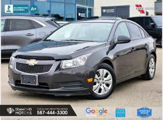 <br/>  <br/> <br/>  <br/> Just Arrived 2014 Chevrolet Cruze LS Grey has 117,923 KM on it. 1.8L 4 Cylinder Engine engine, Front-Wheel Drive, Automatic transmission, 5 Seater passengers, on special price for . <br/> <br/>  <br/> Book your appointment today for Test Drive. We offer contactless Test drives & Virtual Walkarounds. Stock Number: 24093-CBC <br/> <br/>  <br/> Diamond Motors has built a reputation for serving you, our customers. Being honest and selling quality pre-owned vehicles at competitive & affordable prices. Whenever you deal with us, you know you get to deal and speak directly with the owners. This means unique personalized customer service to meet all your needs. No high-pressure sales tactics, only upfront advice. <br/> <br/>  <br/> Why choose us? <br/>  <br/> Certified Pre-Owned Vehicles <br/> Family Owned & Operated <br/> Finance Available <br/> Extended Warranty <br/> Vehicles Priced to Sell <br/> No Pressure Environment <br/> Inspection & Carfax Report <br/> Professionally Detailed Vehicles <br/> Full Disclosure Guaranteed <br/> AMVIC Licensed <br/> BBB Accredited Business <br/> CarGurus Top-rated Dealer 2022 <br/> <br/>  <br/> Phone to schedule an appointment @ 587-444-3300 or simply browse our inventory online www.diamondmotors.ca or come and see us at our location at <br/> 3403 93 street NW, Edmonton, T6E 6A4 <br/> <br/>  <br/> To view the rest of our inventory: <br/> www.diamondmotors.ca/inventory <br/> <br/>  <br/> All vehicle features must be confirmed by the buyer before purchase to confirm accuracy. All vehicles have an inspection work order and accompanying Mechanical fitness assessment. All vehicles will also have a Carproof report to confirm vehicle history, accident history, salvage or stolen status, and jurisdiction report. <br/>