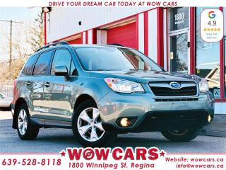 2015 Subaru Forester 2.5i Touring AWD <br/> Odometer: 76,419km <br/> Price: $22,998+taxes <br/> Financing Available  <br/> <br/>  <br/> WOW Factors:-  <br/> -Certified and mechanical inspection  <br/> -One Owner <br/> <br/>  <br/> Highlight Features:- <br/> -Subaru Eyesight <br/> -Panoramic Sunroof <br/> -All-Wheel Drive <br/> -Alloy Wheels <br/> -2 Set of tires and rims <br/> -Backup-Camera <br/> -Power Seats <br/> -Heated Seats <br/> -X-Mode <br/> -Push Button Start <br/> -Adaptive Cruise Control and much more. <br/> <br/>  <br/> Financing Available  <br/> $22,998+tax <br/> <br/>  <br/> Welcome to WOW CARS Family! <br/> We feel delighted to welcome you to WOW CARS. Our prior most priority is the satisfaction of the customers in each aspect. We deal with the sale/purchase of pre-owned Cars, SUVs, VANs, and Trucks. Our main ideals are Truth, Transparency, and Believe. <br/> Visit WOW CARS Today at 1800 Winnipeg Street Regina, SK S4P1G2, or give us a call at (639) 528-8II8. <br/>