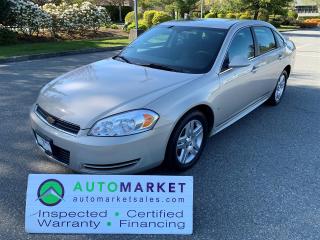 Used 2009 Chevrolet Impala LT, SUNROOF, FINANCING, WARRANTY, INSPECTED W/BCAA MEMBERSHIP! for sale in Surrey, BC