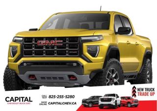 This GMC Canyon boasts a Turbocharged Gas I4 2.7L/ engine powering this Automatic transmission. ENGINE, TURBOMAX (310 hp [231 kW] @ 5600 rpm, 430 lb-ft of torque [583 Nm] @ 3000 rpm) (STD), Wireless Charging for compatible cell phones, Wireless Apple CarPlay/Wireless Android Auto.* This GMC Canyon Features the Following Options *Windows, remote Express-Down, all windows, Windows, power with driver Express-Up and Down, Windows, power rear, express down, Window, rear-sliding, manual, Window, power with front passenger Express-Down, Wi-Fi Hotspot capable (Terms and limitations apply. See onstar.ca or dealer for details.), Wheels, 17 x 8 (43.2 cm x 20.3 cm) Black High Gloss Machined Finish Aluminum, Wheel, spare, 17 x 8 (43.2 cm x 20.3 cm) steel, Wheel opening mouldings, Visors, driver and front passenger illuminated sliding vanity mirrors.* Visit Us Today *For a must-own GMC Canyon come see us at Capital Chevrolet Buick GMC Inc., 13103 Lake Fraser Drive SE, Calgary, AB T2J 3H5. Just minutes away!
