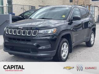 Check out this 2022 Jeep Compass Sport. IT HAS CLEAN CARFAX, Low Kilometers, SINGLE OWNER, Comes With AWD, Backup Camera, BLUETOOTH, Keyless Entry, PUSH BUTTON START, Power Windows, SOS SUPPORT.Its Automatic transmission and Regular Unleaded I-4 2.4 L/144 engine will keep you going. This Jeep Compass has the following options: WHEELS: 16 X 6.5 ALUMINUM PAINTED, TRANSMISSION: 9-SPEED AUTOMATIC (STD), SPORT APPEARANCE GROUP -inc: Deep Tint Sunscreen Glass, Bright Daylight Opening Mouldings, Black Side Roof Rails, Wheels: 16 x 6.5 Aluminum Painted, RADIO: UCONNECT 5 W/8.4 DISPLAY, QUICK ORDER PACKAGE 2GA SPORT -inc: Engine: 2.4L MultiAir I-4 Zero Evap w/ESS, Transmission: 9-Speed Automatic, ENGINE: 2.4L MULTIAIR I-4 ZERO EVAP W/ESS (STD), DIAMOND BLACK CRYSTAL PEARL, BLACK, CLOTH BUCKET SEATS, Wheels: 16 x 6.5 Low-Gloss Black Styled Steel, and Vinyl Door Trim Insert. See it for yourself at Capital Chevrolet Buick GMC Inc., 13103 Lake Fraser Drive SE, Calgary, AB T2J 3H5.