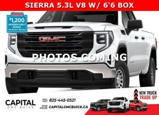 This 66 BOX 2024 Sierra 1500 Double Cab is equipped and ready to handle anything you throw at it. Loaded up with Sierra Value Package, Convenience Package, Towing Package with integrated trailer brake controller and so much more! Call now for more details...Ask for the Internet Department for more information or book your test drive today! Text 365-601-8318 for fast answers at your fingertips!AMVIC Licensed Dealer - Licence Number B1044900Disclaimer: All prices are plus taxes and include all cash credits and loyalties. See dealer for details. AMVIC Licensed Dealer # B1044900