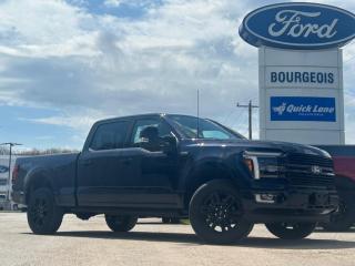 <b>Spray-In Bed Liner, 20 Aluminum Wheels, Leather Bucket Seats!</b><br> <br> <br> <br>  From powerful engines to smart tech, theres an F-150 to fit all aspects of your life. <br> <br>Just as you mould, strengthen and adapt to fit your lifestyle, the truck you own should do the same. The Ford F-150 puts productivity, practicality and reliability at the forefront, with a host of convenience and tech features as well as rock-solid build quality, ensuring that all of your day-to-day activities are a breeze. Theres one for the working warrior, the long hauler and the fanatic. No matter who you are and what you do with your truck, F-150 doesnt miss.<br> <br> This antimatter blue metallic Crew Cab 4X4 pickup   has a 10 speed automatic transmission and is powered by a  400HP 3.5L V6 Cylinder Engine.<br> <br> Our F-150s trim level is Platinum. This F-150 Platinum features a drivers head up display unit, a dual-panel sunroof, power running boards and a power tailgate, along with other great standard features such as premium Bang & Olufsen audio, ventilated and heated leather-trimmed seats with lumbar support, remote engine start, adaptive cruise control, FordPass 5G mobile hotspot, and a 12-inch infotainment screen powered by SYNC 4 with inbuilt navigation, Apple CarPlay and Android Auto. Safety features also include blind spot detection, lane keeping assist with lane departure warning, front and rear collision mitigation, and an aerial view camera system. This vehicle has been upgraded with the following features: Spray-in Bed Liner, 20 Aluminum Wheels, Leather Bucket Seats. <br><br> View the original window sticker for this vehicle with this url <b><a href=http://www.windowsticker.forddirect.com/windowsticker.pdf?vin=1FTFW7L82RFA68605 target=_blank>http://www.windowsticker.forddirect.com/windowsticker.pdf?vin=1FTFW7L82RFA68605</a></b>.<br> <br>To apply right now for financing use this link : <a href=https://www.bourgeoismotors.com/credit-application/ target=_blank>https://www.bourgeoismotors.com/credit-application/</a><br><br> <br/> Incentives expire 2024-05-31.  See dealer for details. <br> <br>Discount on vehicle represents the Cash Purchase discount applicable and is inclusive of all non-stackable and stackable cash purchase discounts from Ford of Canada and Bourgeois Motors Ford and is offered in lieu of sub-vented lease or finance rates. To get details on current discounts applicable to this and other vehicles in our inventory for Lease and Finance customer, see a member of our team. </br></br>Discover a pressure-free buying experience at Bourgeois Motors Ford in Midland, Ontario, where integrity and family values drive our 78-year legacy. As a trusted, family-owned and operated dealership, we prioritize your comfort and satisfaction above all else. Our no pressure showroom is lead by a team who is passionate about understanding your needs and preferences. Located on the shores of Georgian Bay, our dealership offers more than just vehiclesits an experience rooted in community, trust and transparency. Trust us to provide personalized service, a diverse range of quality new Ford vehicles, and a seamless journey to finding your perfect car. Join our family at Bourgeois Motors Ford and let us redefine the way you shop for your next vehicle.<br> Come by and check out our fleet of 80+ used cars and trucks and 200+ new cars and trucks for sale in Midland.  o~o