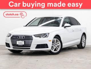 Used 2017 Audi A4 Komfort AWD w/ Apple CarPlay, Rearview Cam, Bluetooth for sale in Toronto, ON
