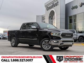 <b>Cooled Seats,  Leather Seats,  Power Running Boards,  Premium Audio,  Navigation!</b><br> <br> Welcome to Crowfoot Dodge, Calgarys New and Pre-owned Superstore proudly serving Albertans for 44 years!<br> <br> Compare at $56995 - Our Price is just $54995! <br> <br>   Whether you need tough and rugged capability, or soft and comfortable luxury, this 2022 Ram delivers every time. This  2022 Ram 1500 is fresh on our lot in Calgary. <br> <br>The 2022 Ram 1500 does more than dominate the North American truck scene, it redefines. The Ram 1500 delivers power and performance everywhere you need it, with a tech-forward cabin that is all about comfort and convenience. Loaded with best-in-class features, its easy to see why the Ram 1500 is so popular. With the most towing and hauling capability in a Ram 1500, as well as improved efficiency and exceptional capability, this truck has the grit to take on any task. This   4X4 pickup  has 70,140 kms. Stock number 10690 is black in colour  . It has a 8 speed automatic transmission and is powered by a  smooth engine. <br> <br> Our 1500s trim level is Limited. Upgrading to this ultra premium Ram 1500 Limited is an excellent choice as it comes fully loaded with active-level air suspension, full-leather heated and cooled seats, power running boards, exclusive aluminum wheels, chrome exterior accents, premium LED headlights, a leather heated steering wheel, and a huge 12 inch Uconnect touchscreen that is bundled with navigation, Apple CarPlay, Android Auto, SiriusXM, and 4G LTE. Additional upscale features include a premium Alpine stereo, power adjustable pedals and front seats, ParkSense sensors, proximity keyless entry, forward collision warning with active braking, a spray-in bed liner, power folding heated mirrors, and a rear step bumper to easily access your pickups cargo area! This vehicle has been upgraded with the following features: Cooled Seats,  Leather Seats,  Power Running Boards,  Premium Audio,  Navigation,  Android Auto,  Apple Carplay. <br> <br/><br> Buy this vehicle now for the lowest bi-weekly payment of <b>$358.24</b> with $0 down for 96 months @ 7.99% APR O.A.C. ( Plus GST      / Total Obligation of $74513  ).  See dealer for details. <br> <br>At Crowfoot Dodge, we offer:<br>
<ul>
<li>Over 500 New vehicles available and 100 Pre-Owned vehicles in stock...PLUS fresh trades arriving daily!</li>
<li>Financing and leasing arrangements with rates from prime +0%</li>
<li>Same day delivery.</li>
<li>Experienced sales staff with great customer service.</li>
</ul><br><br>
Come VISIT us today!<br><br> Come by and check out our fleet of 90+ used cars and trucks and 130+ new cars and trucks for sale in Calgary.  o~o