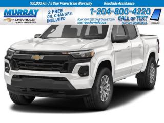 Take a look at this striking 2024 Chevrolet Colorado 4WD Z71. This brand-new Crew Cab Pickup is perfect for those who are seeking a balance of power, utility, and comfort. With its Turbocharged Gas I4 2.7L engine, this unit is designed to take on any challenge, whether its a weekend adventure in the wilderness or a daily commute through bustling city streets.  The Colorado Z71 is known for its durability and performance. Its powerful engine ensures that you have all the strength you need to carry heavy loads or tow your trailer. The 4WD system provides excellent traction on a variety of surfaces, making this truck a top choice for any off-road adventures.  Despite being a powerhouse, this Colorado Z71 does not compromise on comfort. The Crew Cab design ensures ample space for all passengers, making it a perfect choice for families or groups of friends. The interior is well-appointed with cutting-edge technology and comfort features, ensuring a pleasant and enjoyable ride every time.  As this is a new vehicle, it offers you the fresh start you desire. Youre the first owner, and you get the opportunity to shape its journey. With just 10 kilometers on the odometer, its eager and ready to hit the road with its new owner.  At Murray Chevrolet Winnipeg, we understand the value of a reliable vehicle. Thats why we ensure that our vehicles meet the highest standards. With this 2024 Chevrolet Colorado 4WD Z71, youre not just investing in a vehicle - youre investing in a dependable partner for all your journeys. Dont miss the chance to own this outstanding pick-up, come and test drive it today!  Dealer Permit #1740