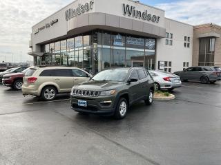 Recent Arrival!

Olive Green Pearlcoat 2019 Jeep Compass Sport 4WD 9-Speed Automatic I4

**OPTIONAL EQUIPMENT  **



     * Sport Appearance Group*
 
Bright daylight opening mouldings
Black side roof rails
16x6.5inch Silver aluminum wheels
Deeptint sunscreen glass

        **Cold Weather Group ** 

Carpet/vinyl reversible cargo mat
Front heated seats
Windshield wiper deicer
Heated steering wheel
Front & rear allweather floor mats
Leatherwrapped steering wheel
Remote start system

          ** Tech Group **

Keyless Enter n Go proximity entry
SiriusXM satellite radio
For SiriusXM info call 8885397474
1year SiriusXM subscription
Bodycolour door handles
7in customizable cluster display
ParkSense Rear Park Assist System 


**CARPROOF CERTIFIED**, 4WD.

* PLEASE SEE OUR MAIN WEBSITE FOR MORE PICTURES AND CARFAX REPORTS * 

Buy in confidence at WINDSOR CHRYSLER with our 95-point safety inspection by our certified technicians. 

Searching for your upgrade has never been easier. 

You will immediately get the low market price based on our market research, which means no more wasted time shopping around for the best price, Its time to drive home the most car for your money today. 

OVER 100 Pre-Owned Vehicles in Stock! 

Our Finance Team will secure the Best Interest Rate from one of out 20 Auto Financing Lenders that can get you APPROVED! Financing Available For All Credit Types! 

Whether you have Great Credit, No Credit, Slow Credit, Bad Credit, Been Bankrupt, On Disability, Or on a Pension, we have options. 

Looking to just sell your vehicle? 

We buy all makes and models let us buy your vehicle. 

Proudly Serving Windsor, Essex, Leamington, Kingsville, Belle River, LaSalle, Amherstburg, Tecumseh, Lakeshore, Strathroy, Stratford, Leamington, Tilbury, Essex, St. Thomas, Waterloo, Wallaceburg, St. Clair Beach, Puce, Riverside, London, Chatham, Kitchener, Guelph, Goderich, Brantford, St. Catherines, Milton, Mississauga, Toronto, Hamilton, Oakville, Barrie, Scarborough, and the GTA.