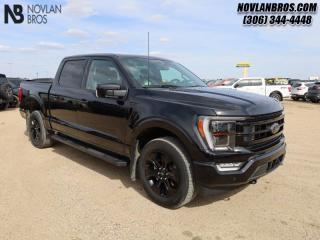 <b>Connected Navigation, Wireless Charging, Sunroof, Premium Audio, Lariat Black Appearance Package!</b><br> <br> Check out our great inventory of pre-owned vehicles at Novlan Brothers!<br> <br>   Smart engineering, impressive tech, and rugged styling make the F-150 hard to pass up. This  2023 Ford F-150 is fresh on our lot in Paradise Hill. <br> <br>The perfect truck for work or play, this versatile Ford F-150 gives you the power you need, the features you want, and the style you crave! With high-strength, military-grade aluminum construction, this F-150 cuts the weight without sacrificing toughness. The interior design is first class, with simple to read text, easy to push buttons and plenty of outward visibility. With productivity at the forefront of design, the F-150 makes use of every single component was built to get the job done right!This  Crew Cab 4X4 pickup  has 46,600 kms. Its  agate black in colour  . It has a 10 speed automatic transmission and is powered by a  400HP 3.5L V6 Cylinder Engine. <br> <br> Our F-150s trim level is Lariat. This luxurious Ford F-150 Lariat comes loaded with premium features such as leather heated and cooled seats, body colored exterior accents, a proximity key with push button start and smart device remote start, pro trailer backup assist and Ford Co-Pilot360 that features lane keep assist, blind spot detection, pre-collision assist with automatic emergency braking and rear parking sensors. Enhanced features also includes unique aluminum wheels, SYNC 4 with enhanced voice recognition featuring connected navigation, Apple CarPlay and Android Auto, FordPass Connect 4G LTE, power adjustable pedals, a powerful Bang & Olufsen audio system with SiriusXM radio, cargo box lights, dual zone climate control and a handy rear view camera to help when backing out of tight spaces. This vehicle has been upgraded with the following features: Connected Navigation, Wireless Charging, Sunroof, Premium Audio, Lariat Black Appearance Package, 20 Inch Aluminum Wheels, Ford Co-pilot360 Assist +. <br> To view the original window sticker for this vehicle view this <a href=http://www.windowsticker.forddirect.com/windowsticker.pdf?vin=1FTFW1E85PFA12679 target=_blank>http://www.windowsticker.forddirect.com/windowsticker.pdf?vin=1FTFW1E85PFA12679</a>. <br/><br> <br>To apply right now for financing use this link : <a href=http://novlanbros.com/credit/ target=_blank>http://novlanbros.com/credit/</a><br><br> <br/><br>The Novlan family is owned and operated by a third generation and committed to the values inherent from our humble beginnings.<br> Come by and check out our fleet of 30+ used cars and trucks and 40+ new cars and trucks for sale in Paradise Hill.  o~o