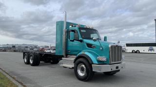 2023 Peterbilt 377 Cab & Chassis, 11.9L L6 Cummins DIESEL CNG Natural Gas conversion engine, 10.5 hours,  2 door, automatic, 6X4, air seats, bluetooth, engine brake, cummins engine, bendix blind spot monitor, trailer brake, momentum CNG pressure, power locks, heated mirrors,  cruise control, air conditioning, AM/FM radio,  blue exterior, black interior. Rails length 19 foot 4 inches width 34 inches. $188,750.00 plus $375 processing fee, $189,125.00 total payment obligation before taxes.  Listing report, warranty, contract commitment cancellation fee, financing available on approved credit (some limitations and exceptions may apply). All above specifications and information is considered to be accurate but is not guaranteed and no opinion or advice is given as to whether this item should be purchased. We do not allow test drives due to theft, fraud and acts of vandalism. Instead we provide the following benefits: Complimentary Warranty (with options to extend), Limited Money Back Satisfaction Guarantee on Fully Completed Contracts, Contract Commitment Cancellation, and an Open-Ended Sell-Back Option. Ask seller for details or call 604-522-REPO(7376) to confirm listing availability.