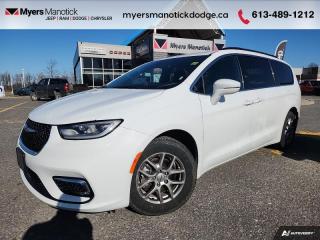 <b>Power sliding doors, hands free liftgate, Heated Seats, Apple CarPlay,  Android Auto,  Heated Steering Wheel!<br> <br></b><br>   Compare at $38100 - Our Price is just $36990! <br> <br>   This Chrysler Pacifica is the most flexible minivan on the market, bar none. This  2022 Chrysler Pacifica is fresh on our lot in Manotick. <br> <br>Designed for the family on the go, this 2022 Chrysler Pacifica is loaded with clever and luxurious features that will make it feel like a second home on the road. Far more than your moms old minivan, this stunning Pacifica will feel modern, sleek, and cool enough to still impress your neighbors. If you need a minivan for your growing family, but still want something that feels like a luxury sedan, then this Pacifica is designed just for you.This  van has 90,891 kms. Its  bright white in colour  . It has an automatic transmission and is powered by a  287HP 3.6L V6 Cylinder Engine. <br> <br> Our Pacificas trim level is Touring. The colorful and stylish cabin of this Pacifica is further enhanced with heated seats, a heated steering wheel, and folding captain chairs that offer a ton of adjustment. The navigation enhanced Uconnect 5 system is equipped with Apple CarPlay, Android Auto, and many more connectivity features to ensure you are always plugged into your day. Driver assistance features include lane keep assist, distance pacing cruise, blind spot monitoring, automatic braking, parking sensors, and a rear view camera. Aluminum wheels and chrome trim provide endless style while power sliding doors, a power liftgate, proximity keyless entry, and fog lamps offer incredible convenience.  This vehicle has been upgraded with the following features: Heated Seats,  Navigation,  Apple Carplay,  Android Auto,  Heated Steering Wheel,  Power Sliding Doors,  Power Liftgate. <br> To view the original window sticker for this vehicle view this <a href=http://www.chrysler.com/hostd/windowsticker/getWindowStickerPdf.do?vin=2C4RC1FG2NR191992 target=_blank>http://www.chrysler.com/hostd/windowsticker/getWindowStickerPdf.do?vin=2C4RC1FG2NR191992</a>. <br/><br> <br>To apply right now for financing use this link : <a href=https://CreditOnline.dealertrack.ca/Web/Default.aspx?Token=3206df1a-492e-4453-9f18-918b5245c510&Lang=en target=_blank>https://CreditOnline.dealertrack.ca/Web/Default.aspx?Token=3206df1a-492e-4453-9f18-918b5245c510&Lang=en</a><br><br> <br/><br> Buy this vehicle now for the lowest weekly payment of <b>$129.21</b> with $0 down for 96 months @ 9.99% APR O.A.C. ( Plus applicable taxes -  and licensing fees   ).  See dealer for details. <br> <br>If youre looking for a Dodge, Ram, Jeep, and Chrysler dealership in Ottawa that always goes above and beyond for you, visit Myers Manotick Dodge today! Were more than just great cars. We provide the kind of world-class Dodge service experience near Kanata that will make you a Myers customer for life. And with fabulous perks like extended service hours, our 30-day tire price guarantee, the Myers No Charge Engine/Transmission for Life program, and complimentary shuttle service, its no wonder were a top choice for drivers everywhere. Get more with Myers! <br>*LIFETIME ENGINE TRANSMISSION WARRANTY NOT AVAILABLE ON VEHICLES WITH KMS EXCEEDING 140,000KM, VEHICLES 8 YEARS & OLDER, OR HIGHLINE BRAND VEHICLE(eg. BMW, INFINITI. CADILLAC, LEXUS...)<br> Come by and check out our fleet of 40+ used cars and trucks and 100+ new cars and trucks for sale in Manotick.  o~o