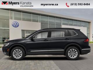 <b>Low Mileage, Sunroof,  Leather Seats,  Heated Seats,  Rear View Camera,  Bluetooth!</b><br> <br>  Compare at $24718 - Our Price is just $23998! <br> <br>   This 2018 Volkswagen Tiguan is the new king of the concrete jungle with its well proportioned body and powerful engine making traversing the city streets an ease. This  2018 Volkswagen Tiguan is fresh on our lot in Kanata. <br> <br>The 2018 Volkswagen Tiguan is completely redesigned and much more refined this year. With a more aggressive and masculine front hood, and all around design tweaks, the new Tiguan is becoming the undisputed king of the city streets. There is more of everything in the new Tiguan including more legroom, more options to choose from and more power.  The new and improved Tiguan is the best choice for a new compact SUV.This low mileage  SUV has just 54,125 kms. Its  deep black pearl in colour  . It has an automatic transmission and is powered by a  184HP 2.0L 4 Cylinder Engine.  It may have some remaining factory warranty, please check with dealer for details. <br> <br> Our Tiguans trim level is Comfortline 4MOTION. The all new redesigned and reinvented 2018 Volkswagen Tiguan Trendline 4MOTION comes equipped with much more adding a huge value for your money. Options include all wheel drive, hill hold control, hill descent control, brake assist, power sunroof with sunshade, front fog lamps, aluminum alloy wheels, heated side mirrors with turn signal indicators, tailgate and door power locks, 8 inch touchscreen mated to 8 speakers, App-Connect smart phone integration, USB input, Bluetooth, SiriusXM, front heated bucket seats, leather steering wheel, leather seating surfaces front and rear, remote keyless entry, cruise control, air conditioning, power windows front and rear, a back up camera, blind spot sensor, forward and rear collision alerts and an impressive array of passenger safety airbags. This vehicle has been upgraded with the following features: Sunroof,  Leather Seats,  Heated Seats,  Rear View Camera,  Bluetooth,  Air Conditioning,  Remote Keyless Entry. <br> <br>To apply right now for financing use this link : <a href=https://www.myersvw.ca/en/form/new/financing-request-step-1/44 target=_blank>https://www.myersvw.ca/en/form/new/financing-request-step-1/44</a><br><br> <br/><br>Backed by Myers Exclusive NO Charge Engine/Transmission for life program lends itself for your peace of mind and you can buy with confidence. Call one of our experienced Sales Representatives today and book your very own test drive! Why buy from us? Move with the Myers Automotive Group since 1942! We take all trade-ins - Appraisers on site - Full safety inspection including e-testing and professional detailing prior delivery! Every vehicle comes with a free Car Proof History report.<br><br>*LIFETIME ENGINE TRANSMISSION WARRANTY NOT AVAILABLE ON VEHICLES MARKED AS-IS, VEHICLES WITH KMS EXCEEDING 140,000KM, VEHICLES 8 YEARS & OLDER, OR HIGHLINE BRAND VEHICLES (eg.BMW, INFINITI, CADILLAC, LEXUS...). FINANCING OPTIONS NOT AVAILABLE ON VEHICLES MARKED AS-IS OR AS-TRADED.<br> Come by and check out our fleet of 40+ used cars and trucks and 120+ new cars and trucks for sale in Kanata.  o~o