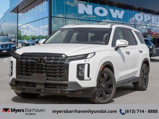 <b>Cooled Seats,  Sunroof,  Leather Seats,  Premium Audio,  Power Liftgate!</b><br> <br> <br> <br>  With its impressive features list, awesome SUV capability, and luxury interior, this Palisade proves that good things take time. <br> <br>Big enough for your busy and active family, this Hyundai Palisade returns for 2024, and is good as ever. With a features list that would fit in with the luxury SUV segment attached to a family friendly interior, this Palisade was made to take the SUV segment by storm. For the next classic SUV people are sure to talk about for years, look no further than this Hyundai Palisade. <br> <br> This hyper white SUV  has an automatic transmission and is powered by a  291HP 3.8L V6 Cylinder Engine.<br> This vehicles price also includes $2984 in additional equipment.<br> <br> Our Palisades trim level is Urban. With luxury features like heated and cooled leather seats below a beautiful sunroof, this Palisade Luxury proves family friendly does not have to be boring for adults. This trim also adds navigation, a 12 speaker Harman Kardon premium audio system, a power liftgate, remote start, and a 360 degree parking camera. This amazing SUV keeps you connected on the go with touchscreen infotainment including wireless Android Auto, Apple CarPlay, wi-fi, and a Bluetooth hands free phone system. A heated steering wheel, memory settings, proximity keyless entry, and automatic high beams provide amazing luxury and convenience. This family friendly SUV helps keep you and your passengers safe with lane keep assist, forward collision avoidance, distance pacing cruise with stop and go, parking distance warning, blind spot assistance, and driver attention monitoring. This vehicle has been upgraded with the following features: Cooled Seats,  Sunroof,  Leather Seats,  Premium Audio,  Power Liftgate,  Remote Start,  Memory Seats. <br><br> <br/> See dealer for details. <br> <br><br> Come by and check out our fleet of 20+ used cars and trucks and 90+ new cars and trucks for sale in Ottawa.  o~o