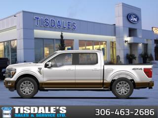 <b>601A Equipment Group, FX4 Off-Road Package, Spray-In Bed Liner!</b><br> <br> <br> <br>Check out the large selection of new Fords at Tisdales today!<br> <br>  From powerful engines to smart tech, theres an F-150 to fit all aspects of your life. <br> <br>Just as you mould, strengthen and adapt to fit your lifestyle, the truck you own should do the same. The Ford F-150 puts productivity, practicality and reliability at the forefront, with a host of convenience and tech features as well as rock-solid build quality, ensuring that all of your day-to-day activities are a breeze. Theres one for the working warrior, the long hauler and the fanatic. No matter who you are and what you do with your truck, F-150 doesnt miss.<br> <br> This star white metallic tri-coat Crew Cab 4X4 pickup   has an automatic transmission and is powered by a  430HP 3.5L V6 Cylinder Engine.<br> <br> Our F-150s trim level is King Ranch. This F-150 King Ranch takes things even further, with a drivers head up display unit, a dual-panel sunroof, power running boards and a power tailgate, along with other great standard features such as premium Bang & Olufsen audio, ventilated and heated leather-trimmed seats with lumbar support, remote engine start, adaptive cruise control, FordPass 5G mobile hotspot, and a 12-inch infotainment screen powered by SYNC 4 with inbuilt navigation, Apple CarPlay and Android Auto. Safety features also include blind spot detection, lane keeping assist with lane departure warning, front and rear collision mitigation, and an aerial view camera system. This vehicle has been upgraded with the following features: 601a Equipment Group, Fx4 Off-road Package, Spray-in Bed Liner. <br><br> View the original window sticker for this vehicle with this url <b><a href=http://www.windowsticker.forddirect.com/windowsticker.pdf?vin=1FTFW6LD4RFA81315 target=_blank>http://www.windowsticker.forddirect.com/windowsticker.pdf?vin=1FTFW6LD4RFA81315</a></b>.<br> <br>To apply right now for financing use this link : <a href=http://www.tisdales.com/shopping-tools/apply-for-credit.html target=_blank>http://www.tisdales.com/shopping-tools/apply-for-credit.html</a><br><br> <br/>    0% financing for 60 months. 1.99% financing for 84 months. <br> Buy this vehicle now for the lowest bi-weekly payment of <b>$607.22</b> with $0 down for 84 months @ 1.99% APR O.A.C. ( Plus applicable taxes -  $699 administration fee included in sale price.    / Federal Luxury Tax of $521.00 included.).  Incentives expire 2024-05-31.  See dealer for details. <br> <br>Tisdales is not your standard dealership. Sales consultants are available to discuss what vehicle would best suit the customer and their lifestyle, and if a certain vehicle isnt readily available on the lot, one will be brought in. o~o