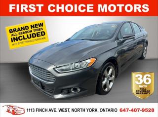 Welcome to First Choice Motors, the largest car dealership in Toronto of pre-owned cars, SUVs, and vans priced between $5000-$15,000. With an impressive inventory of over 300 vehicles in stock, we are dedicated to providing our customers with a vast selection of affordable and reliable options. <br><br>Were thrilled to offer a used 2016 Ford Fusion SE, grey color with 186,000km (STK#7279) This vehicle was $11990 NOW ON SALE FOR $9990. It is equipped with the following features:<br>- Automatic Transmission<br>- Heated seats<br>- Navigation<br>- Bluetooth<br>- Reverse camera<br>- Alloy wheels<br>- Power windows<br>- Power locks<br>- Power mirrors<br>- Air Conditioning<br><br>At First Choice Motors, we believe in providing quality vehicles that our customers can depend on. All our vehicles come with a 36-day FULL COVERAGE warranty. We also offer additional warranty options up to 5 years for our customers who want extra peace of mind.<br><br>Furthermore, all our vehicles are sold fully certified with brand new brakes rotors and pads, a fresh oil change, and brand new set of all-season tires installed & balanced. You can be confident that this car is in excellent condition and ready to hit the road.<br><br>At First Choice Motors, we believe that everyone deserves a chance to own a reliable and affordable vehicle. Thats why we offer financing options with low interest rates starting at 7.9% O.A.C. Were proud to approve all customers, including those with bad credit, no credit, students, and even 9 socials. Our finance team is dedicated to finding the best financing option for you and making the car buying process as smooth and stress-free as possible.<br><br>Our dealership is open 7 days a week to provide you with the best customer service possible. We carry the largest selection of used vehicles for sale under $9990 in all of Ontario. We stock over 300 cars, mostly Hyundai, Chevrolet, Mazda, Honda, Volkswagen, Toyota, Ford, Dodge, Kia, Mitsubishi, Acura, Lexus, and more. With our ongoing sale, you can find your dream car at a price you can afford. Come visit us today and experience why we are the best choice for your next used car purchase!<br><br>All prices exclude a $10 OMVIC fee, license plates & registration  and ONTARIO HST (13%)