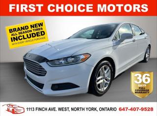 Welcome to First Choice Motors, the largest car dealership in Toronto of pre-owned cars, SUVs, and vans priced between $5000-$15,000. With an impressive inventory of over 300 vehicles in stock, we are dedicated to providing our customers with a vast selection of affordable and reliable options. <br><br>Were thrilled to offer a used 2013 Ford Fusion SE, white color with 208,000km (STK#7286) This vehicle was $8490 NOW ON SALE FOR $6990. It is equipped with the following features:<br>- Automatic Transmission<br>- Bluetooth<br>- Alloy wheels<br>- Power windows<br>- Power locks<br>- Power mirrors<br>- Air Conditioning<br><br>At First Choice Motors, we believe in providing quality vehicles that our customers can depend on. All our vehicles come with a 36-day FULL COVERAGE warranty. We also offer additional warranty options up to 5 years for our customers who want extra peace of mind.<br><br>Furthermore, all our vehicles are sold fully certified with brand new brakes rotors and pads, a fresh oil change, and brand new set of all-season tires installed & balanced. You can be confident that this car is in excellent condition and ready to hit the road.<br><br>At First Choice Motors, we believe that everyone deserves a chance to own a reliable and affordable vehicle. Thats why we offer financing options with low interest rates starting at 7.9% O.A.C. Were proud to approve all customers, including those with bad credit, no credit, students, and even 9 socials. Our finance team is dedicated to finding the best financing option for you and making the car buying process as smooth and stress-free as possible.<br><br>Our dealership is open 7 days a week to provide you with the best customer service possible. We carry the largest selection of used vehicles for sale under $9990 in all of Ontario. We stock over 300 cars, mostly Hyundai, Chevrolet, Mazda, Honda, Volkswagen, Toyota, Ford, Dodge, Kia, Mitsubishi, Acura, Lexus, and more. With our ongoing sale, you can find your dream car at a price you can afford. Come visit us today and experience why we are the best choice for your next used car purchase!<br><br>All prices exclude a $10 OMVIC fee, license plates & registration  and ONTARIO HST (13%)