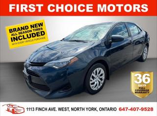 Welcome to First Choice Motors, the largest car dealership in Toronto of pre-owned cars, SUVs, and vans priced between $5000-$15,000. With an impressive inventory of over 300 vehicles in stock, we are dedicated to providing our customers with a vast selection of affordable and reliable options. <br><br>Were thrilled to offer a used 2018 Toyota Corolla LE, black color with 199,000km (STK#7301) This vehicle was $16990 NOW ON SALE FOR $14990. It is equipped with the following features:<br>- Automatic Transmission<br>- Heated seats<br>- Bluetooth<br>- Reverse camera<br>- Power windows<br>- Power locks<br>- Power mirrors<br>- Air Conditioning<br><br>At First Choice Motors, we believe in providing quality vehicles that our customers can depend on. All our vehicles come with a 36-day FULL COVERAGE warranty. We also offer additional warranty options up to 5 years for our customers who want extra peace of mind.<br><br>Furthermore, all our vehicles are sold fully certified with brand new brakes rotors and pads, a fresh oil change, and brand new set of all-season tires installed & balanced. You can be confident that this car is in excellent condition and ready to hit the road.<br><br>At First Choice Motors, we believe that everyone deserves a chance to own a reliable and affordable vehicle. Thats why we offer financing options with low interest rates starting at 7.9% O.A.C. Were proud to approve all customers, including those with bad credit, no credit, students, and even 9 socials. Our finance team is dedicated to finding the best financing option for you and making the car buying process as smooth and stress-free as possible.<br><br>Our dealership is open 7 days a week to provide you with the best customer service possible. We carry the largest selection of used vehicles for sale under $9990 in all of Ontario. We stock over 300 cars, mostly Hyundai, Chevrolet, Mazda, Honda, Volkswagen, Toyota, Ford, Dodge, Kia, Mitsubishi, Acura, Lexus, and more. With our ongoing sale, you can find your dream car at a price you can afford. Come visit us today and experience why we are the best choice for your next used car purchase!<br><br>All prices exclude a $10 OMVIC fee, license plates & registration  and ONTARIO HST (13%)