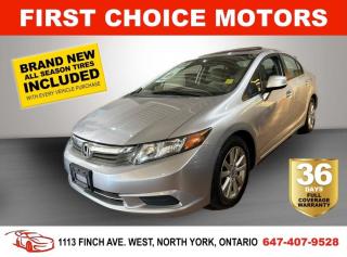 Used 2012 Honda Civic EX ~AUTOMATIC, FULLY CERTIFIED WITH WARRANTY!!!~ for sale in North York, ON